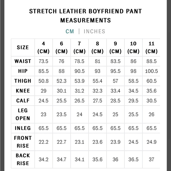 Olivia Sheed (formerly Hi Lo the label) leather stretch boyfriend trousers AUS 8 - Picture 6 of 6